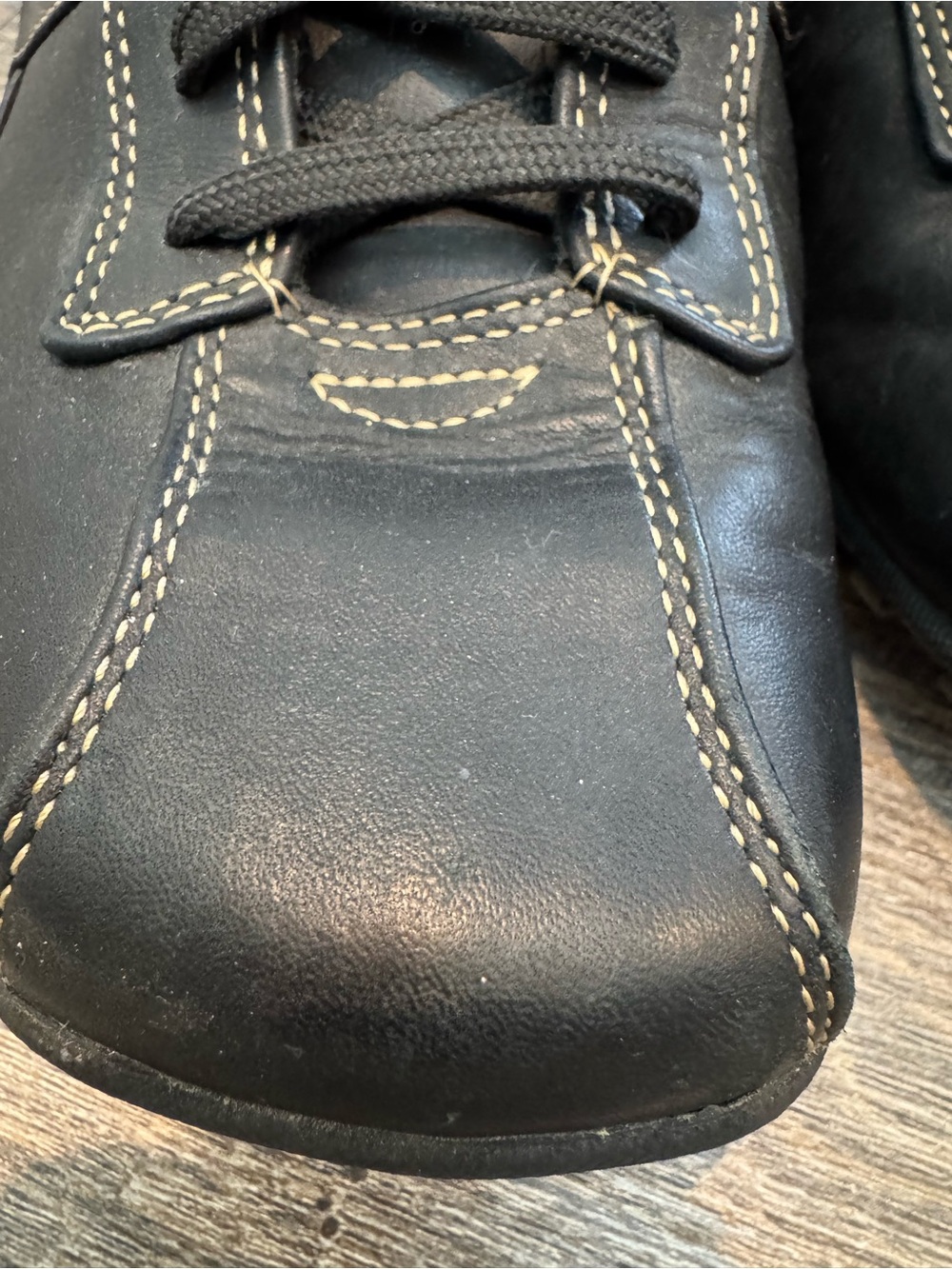 Skechers Men's Black Leather Lace-Up Dress Sneakers Mens SZ 10 - Picture 10 of 16
